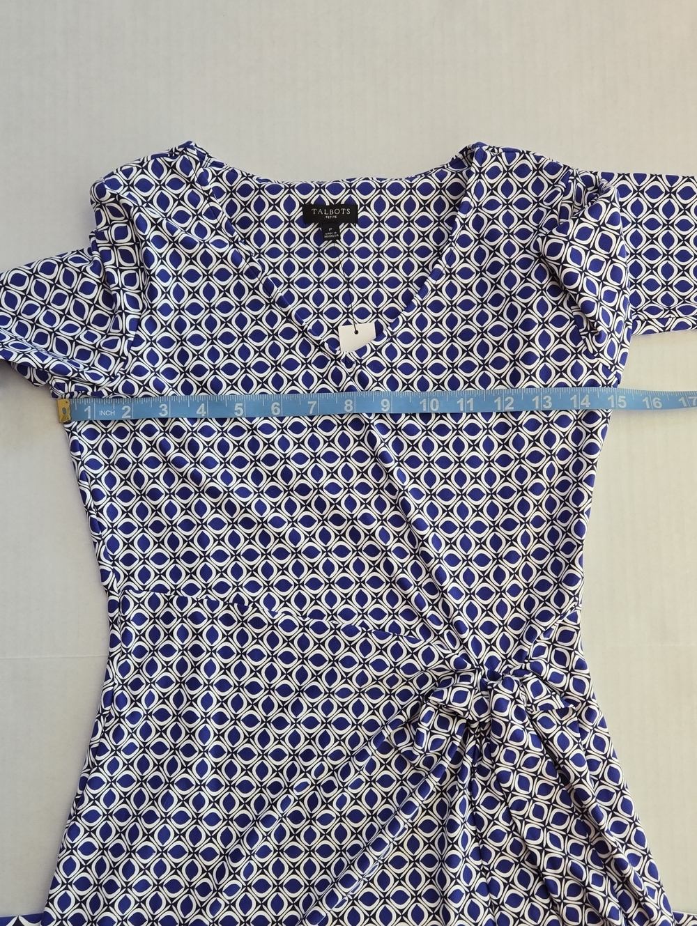 Talbots Jersey Side Tie Shift Dress, Petite NWT - Picture 9 of 9